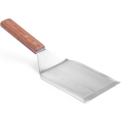 HENDI Hamburger turner – Donker hout – 305x110 mm – Roestvrij staal
