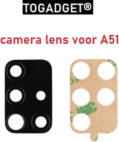Samsung Galaxy A51 camera lens  - Back camera lens cover - Achtercamera / Rear camera glazen lens voor Samsung Galaxy A51