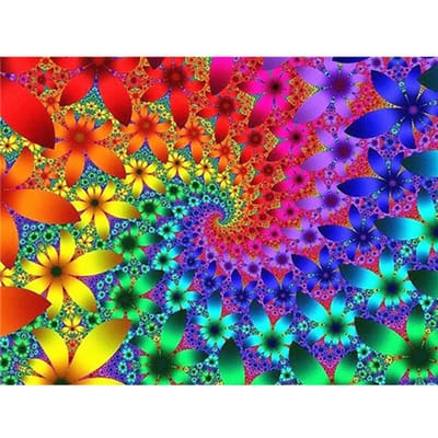 Diamant broderie scénique diamant peinture abstraite fleur diamant Art décor à la maison 20X30CM