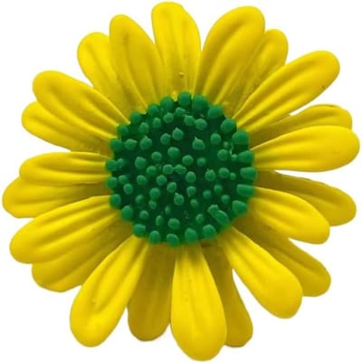 Bloemen Broche - Kleurrijke Pin - Outfit Versieren - Chique Design - Klein Formaat - Geel Groen