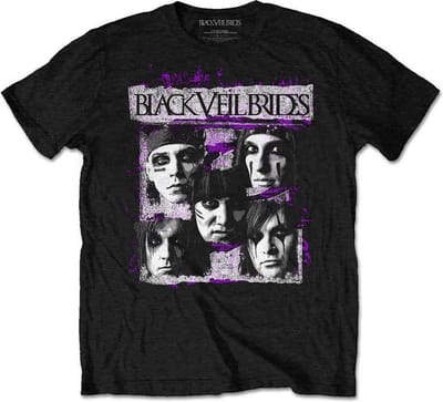 Black Veil Brides - Grunge Faces Heren T-shirt - L - Zwart