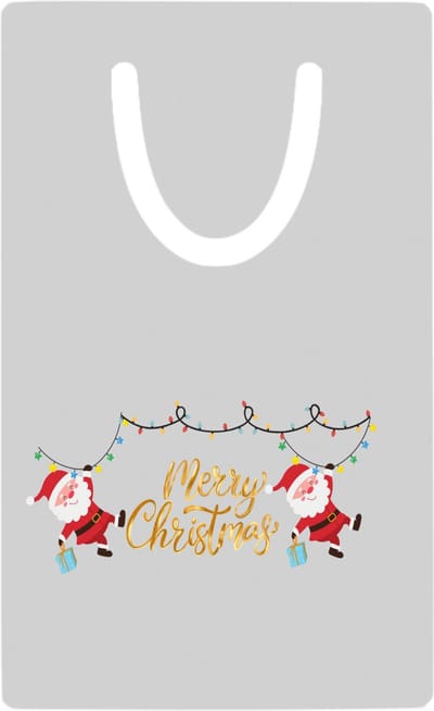 Hacebo® - Kerst merry christmas 2 kerstmannen metalen boekenlegger - Kerstmis - Kerst beker - winter - kerst - christmas - kerst cadeau Bladwijzer boekenleggers - 7.6 cm x 5cm