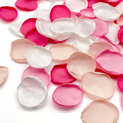 Rozenblaadjes - Zijden bloemblaadjes - Bruiloft decoratie - Herbruikbaar en kleurvast - 400 stuks - Blush roze