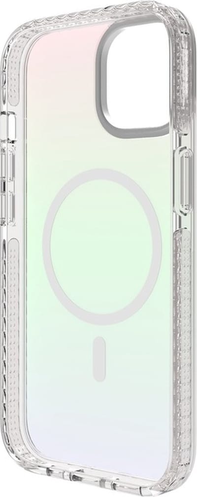 SoSeven, Hoesje Geschikt voor Apple iPhone 15 MagSafe iriserende regenboog, Veelkleurig