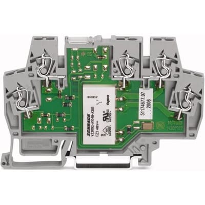 WAGO 859-354 Relaisklem Nominale spanning: 24 V/DC, 24 V/AC Schakelstroom (max.): 5 A 1x wisselcontact 1 stuk(s)