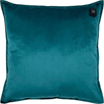 Warmpi Warmtekussen Fluweel Petrol / Teal – Draadloos Elektrisch Verwarmd Sierkussen – Inclusief 10.000 mAh Powerbank – Voorzien van 2 Infrarood Warmtepanelen aan de voorkant – 3 Warmtestanden – 45x45 cm