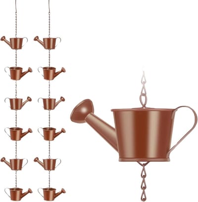 Regenketting Metaal - Decoratieve Watergeleider - Tuin Terras - Eenvoudige Installatie - 100cm Lengte