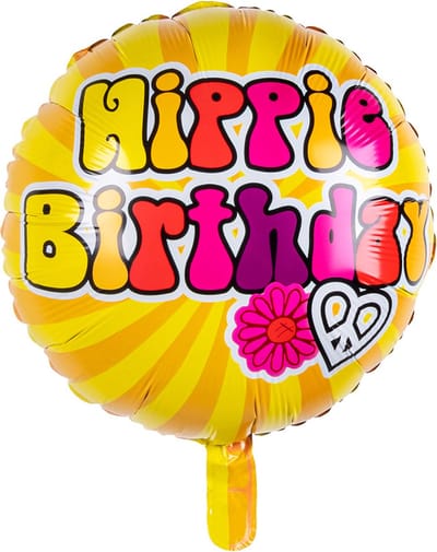 Boland - Folieballon 'Hippie Birthday' - Multi - Folieballon