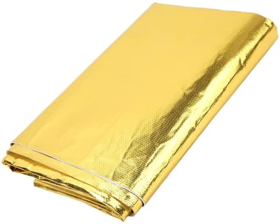 Dailygoody - Hitteschildfolie - Thermische Isolatie - Zelfklevend - Goud - Reflecterend - Geschikt voor Draden en Brandstofleidingen