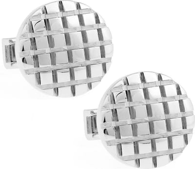 Amanto Manchetknopen Aroen - Heren - 316L Staal - Rond - ∅19mm
