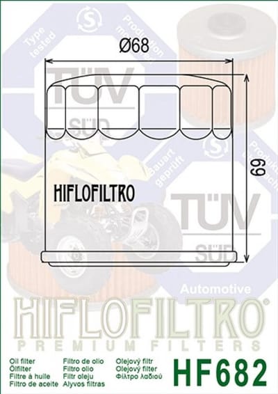 Filtre à huile Hiflofiltro pour Moto CF moto 650 TK 2014 à 2017 Neuf