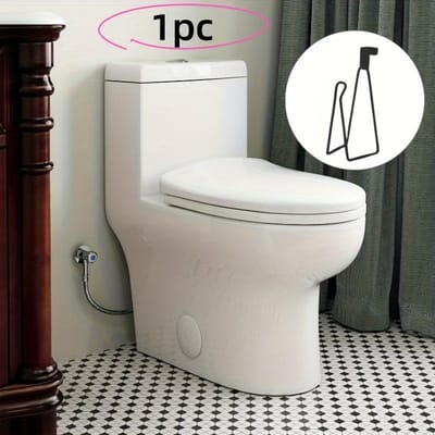Niet-borende Wandmontage Toiletpapierhouder Badkamer, Keuken Tissueshouder Badkamer Opbergrek Ruimtebesparende Beugel Badkameraccessoires zwart