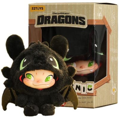 52TOYS NINNIC Co-branded Toothless Limited Pluche Hangerpop Trendy Verzamelfiguur Schattig Bureauornament Verjaardagscadeau