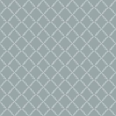 Duro Vliesbehang 682-04 - Blommor & Blad - Botanisch Blauw - 53cm x 10.05m