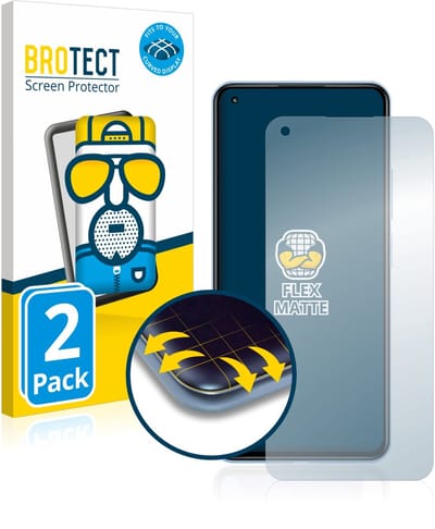 BROTECT - Screenprotector voor Xiaomi 11 Lite 5G NE - Folie Beschermfolie matte volledig dekking 2 Stuks