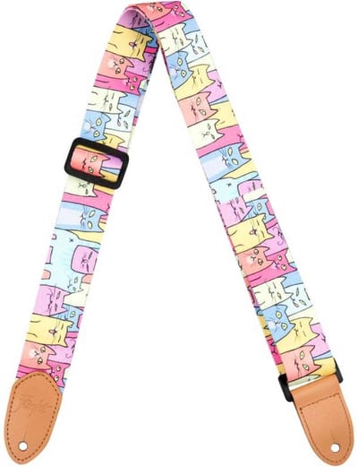 Flight S35 Polyester Ukulele Strap Kitty draagband voor ukelele