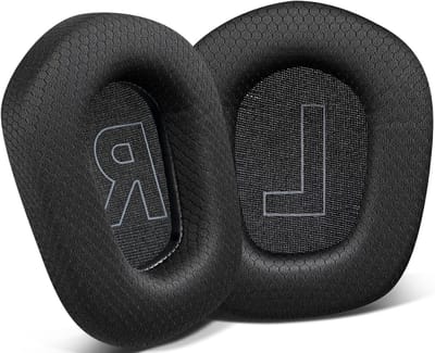 Dailygoods - SOULWIT professionele vervangende oorkussens voor Logitech G733 G335 Lightspeed draadloze gaming-headset, duurzame mesh-stof Earpads en Cushions met isolatieschuim - zwart