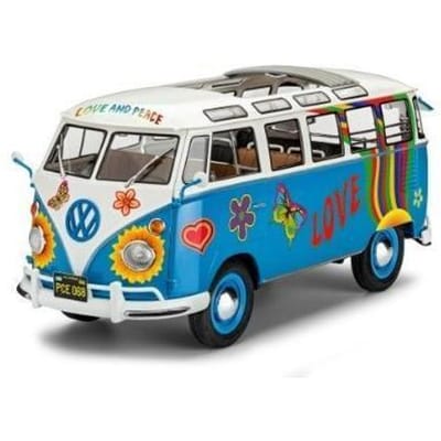 Revell Modelbouwpakket Auto - 07050 Volkswagen VW Samba T1 -Flower Power- Plastic - 1:24 - Modelbouw