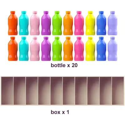 Geheugen Koppel Fles Spel Educatief Kleur Herkenning Leer Speelgoed Feest Familie Kerstmis Concentratie en Geheugen Ontwikkel Speelgoed