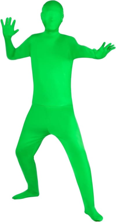 Volwassen Leren Kostuum voor Halloween, Feestjes en Cosplay met Elastische Pasvorm en Visuele Effecten