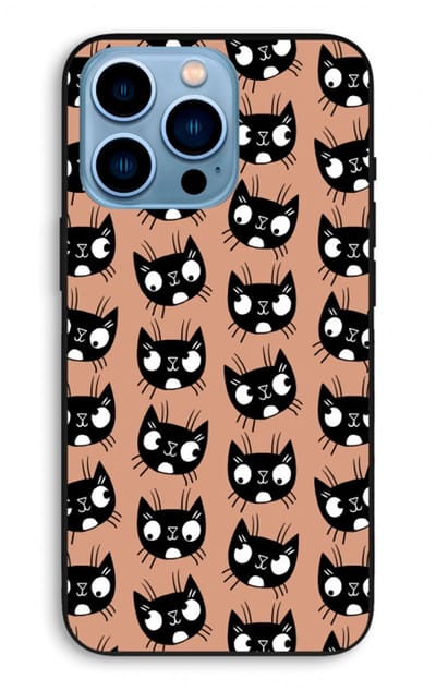 Case Company® - Hoesje geschikt voor iPhone 13 Pro Max hoesje - Kat - Biologisch Afbreekbaar Telefoonhoesje - Bescherming alle Kanten en Schermrand