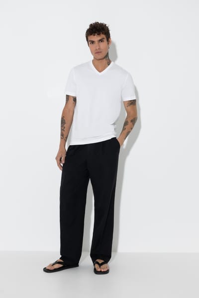 T-shirt Serie The Classic V Wit