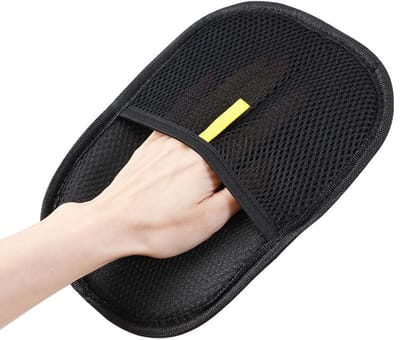 Huisdierhaar Verwijderaar Handschoen – Zwart - Voor meubels, auto & kleding - Herbruikbaar