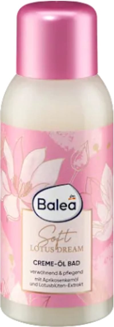 Balea Crème-olie Bad Soft Lotus Dream | 1x 500 ml - Lotus & Kokosnoot - Badschuim | Verzorgende formule - Vegan