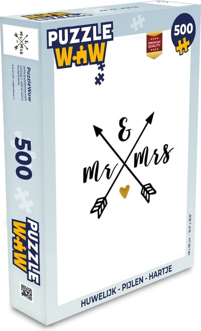 Puzzel Spreuken - Quotes - Mr & Mrs - Huwelijk - Legpuzzel - Puzzel 500 stukjes