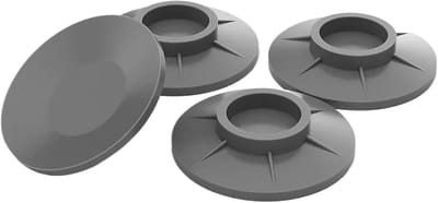 Wasmachine trillingsdempers - Rubberen voetjes - Stabiliteit verhogen - Beschermt vloer - 4 stuks - Grijs