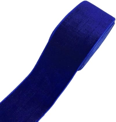 Decoratieve Fluwelen Lint van 3.8 cm in Koningsblauw voor Cadeauverpakking, Bruiloften en DIY Decoraties