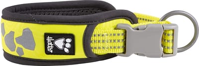 HURTTA Weekend Warrior Halsband / Hondenhalsband - Neon Lemon - Nekomtrek 55 - 65 cm
