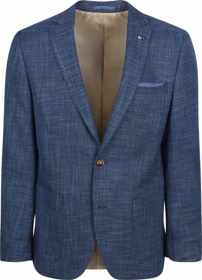 Suitable Colbert Leek Jeans Blauw - Maat 48 - Heren blazer