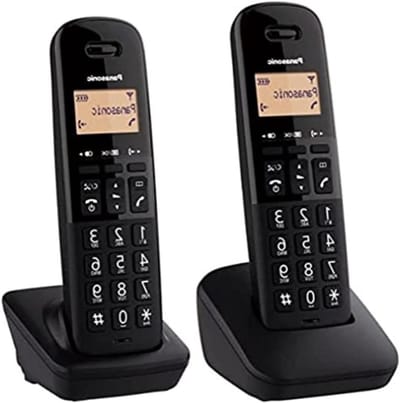 Draadloze Vaste Telefoon - Dubbele Handset - Thuis Bellen - Zonder Antwoordapparaat - 200 Uur Standby - Zwart
