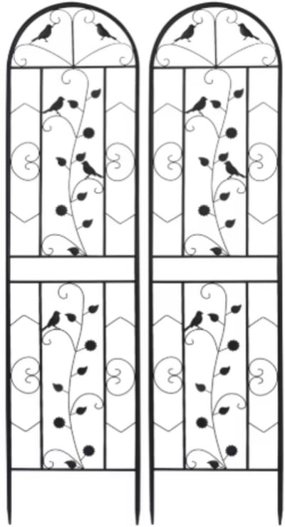 Tuin Trellis Hek - 2 stuks - Voor Buiten - Metalen Klimplant Bloempanelen - 188cm - Anti-Roest Scherm voor Rand en Tuinrand