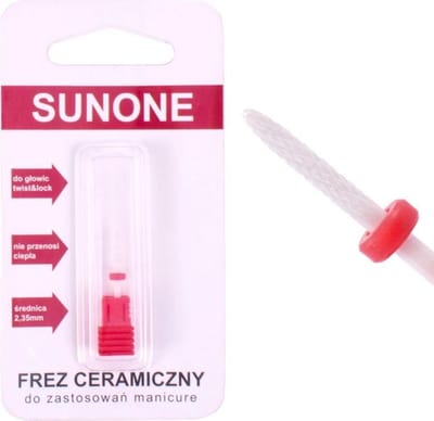 Sunone Keramische spleetfrees delicaat voor manicure en pedicure - rood