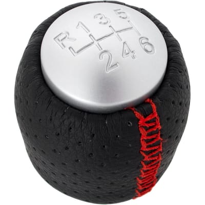 Modecar - Versnellingspookknop - Zwart - Zilver - 6 Versnellingen