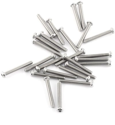 Dailygoods- Schroeven 300 Stuks Assortiment - Zeskantmoeren 100 Stuks - A2 Roestvrij Staal - Diverse Lengtes 4/5/6/8/10/12/16/20mm - Geschikt voor Meubels en Reparaties - Ideaal voor Doe-Het-Zelf Projecten - Schroefset