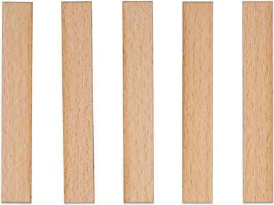 TopWosk - Houten Lonten - 100x15x1 mm - 5 Stuks - FSC-gecertificeerd