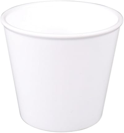 Beker- cup - 250 ml- 9 stuks- onbreekbaar- reusable- ornamin- wit