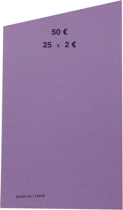 Muntrollen Euro - Geldrollen Papier - Munten Sorteren - Schuine Snede - 10 Stuks - 2 Euro