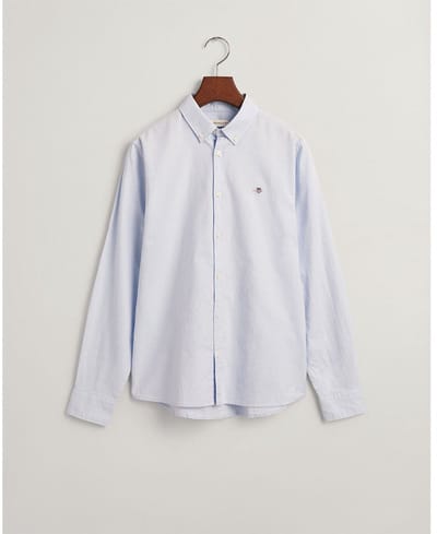 Gant Shield Oxford Bd Overhemd Met Lange Mouwen Blauw 8-10 Years Kinderen