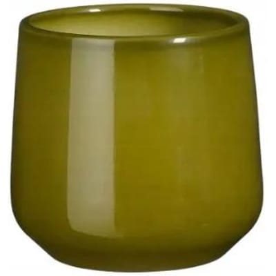 Pot de Planteur en Céramique Bohème, , 1 Pièce 14 cm vert