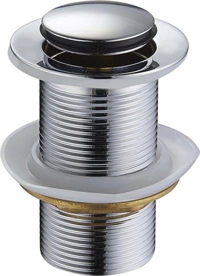 Mexen click-clack plug klein rond, chroom - 79915-00