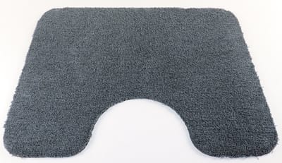 PRIMA - Soft - WC mat - donker grijs - 50x60cm - met uitsparing 21cm