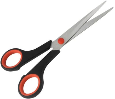 Go Go Gadget - Schaar - Soft grip Handvat - Huishoud schaar - 14 cm - Zwart/Rood