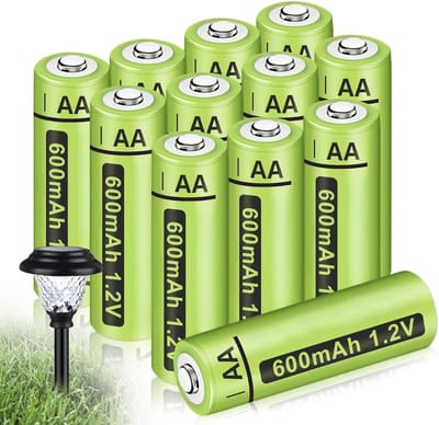 CRLYN® Oplaadbare Batterijen AA - Set van 12 - 600mAh