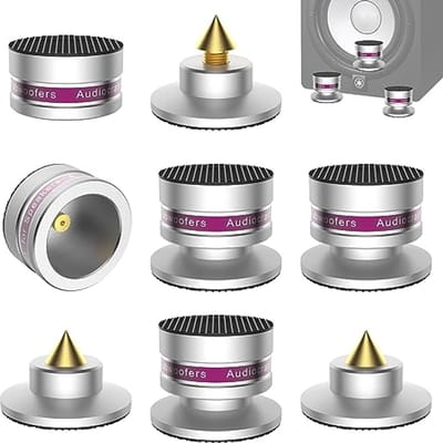 Verstelbare Subwoofer Spikes Set voor Luidsprekers - Geluidsisolatie en Trillingsdemping - Geschikt voor 50 Kg