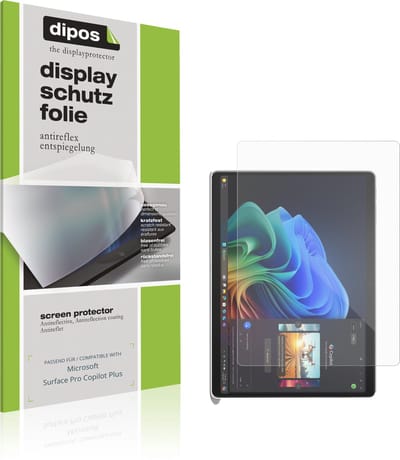 dipos – 2x Matte Beschermfolie geschikt voor Microsoft Surface Pro Copilot Plus | Krasbestendige & antireflecterende Screenprotector Ultra-Thin