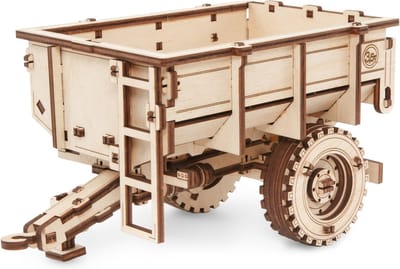 Eco Wood Art Modelbouwpakket Trailer Belarus-82 - 3D Puzzel - Miniatuur Bouwpakket Volwassenen - DIY - Knutselen - Hout